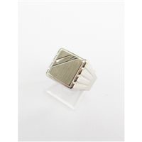 Anello Damiata Gioielli Uomo in Oro bianco 981/102/1-D199 - 981/102/1-D199